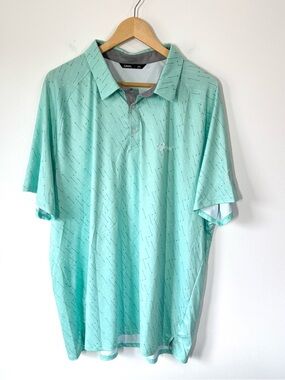 UNRL Barstool Polo Golf Club Shirt Blue Men’s Size 2XL XXL Stretch